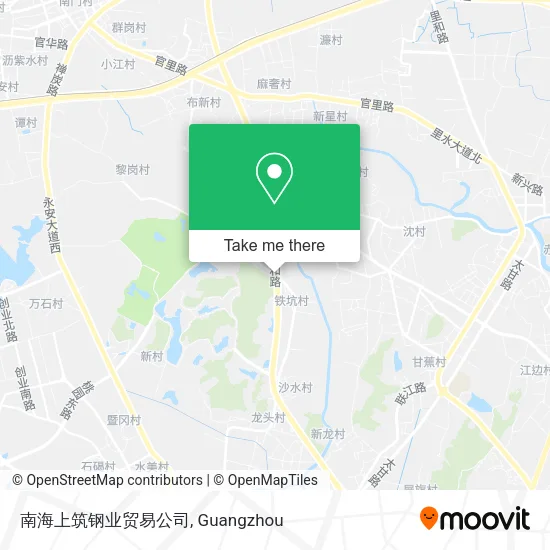 南海上筑钢业贸易公司 map