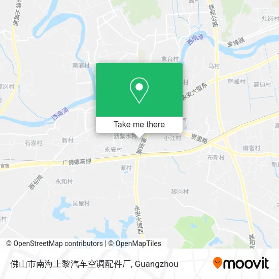 佛山市南海上黎汽车空调配件厂 map
