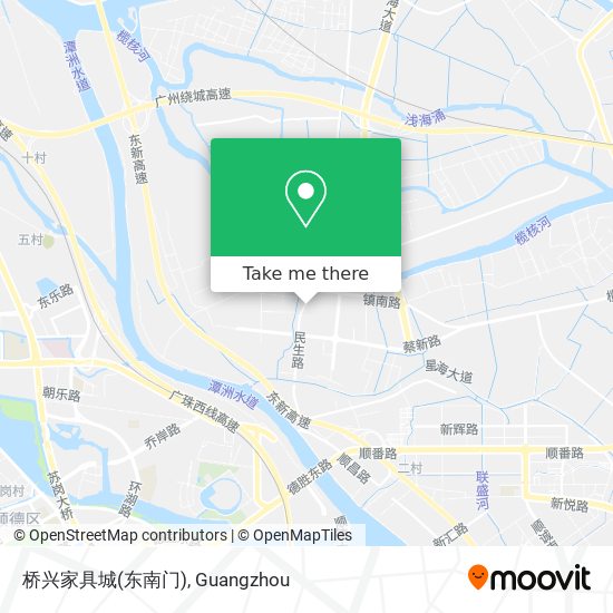 桥兴家具城(东南门) map