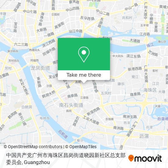 中国共产党广州市海珠区昌岗街道晓园新社区总支部委员会 map