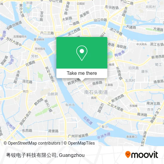 粤铵电子科技有限公司 map