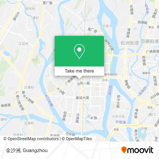 金沙洲 map