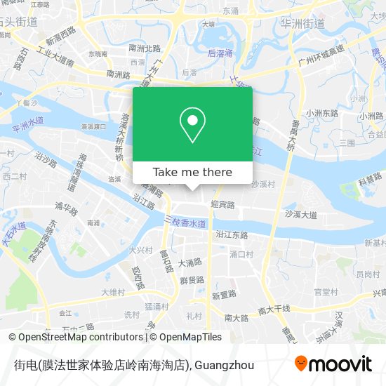 街电(膜法世家体验店岭南海淘店) map