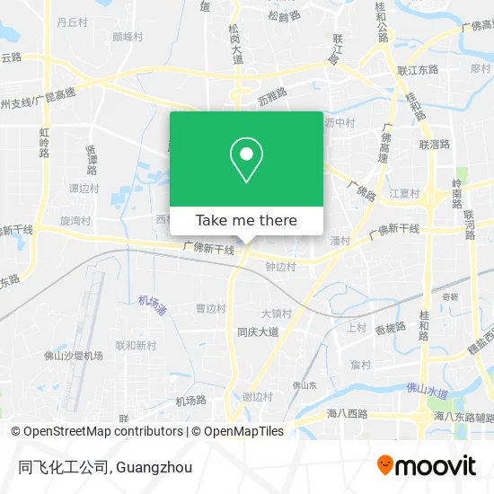 同飞化工公司 map