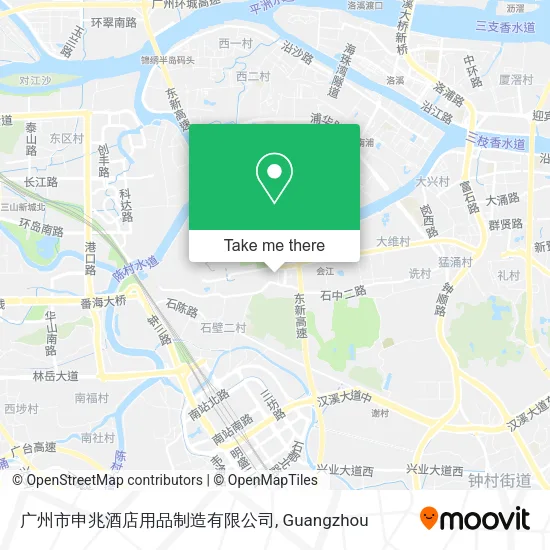 广州市申兆酒店用品制造有限公司 map