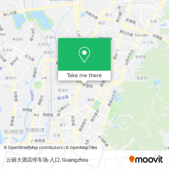 云丽大酒店停车场-入口 map