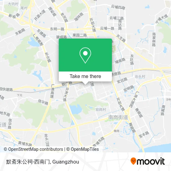 默斋朱公祠-西南门 map