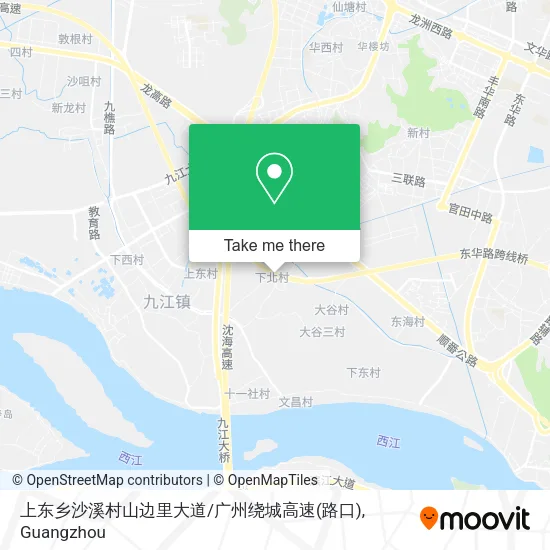 上东乡沙溪村山边里大道/广州绕城高速(路口) map