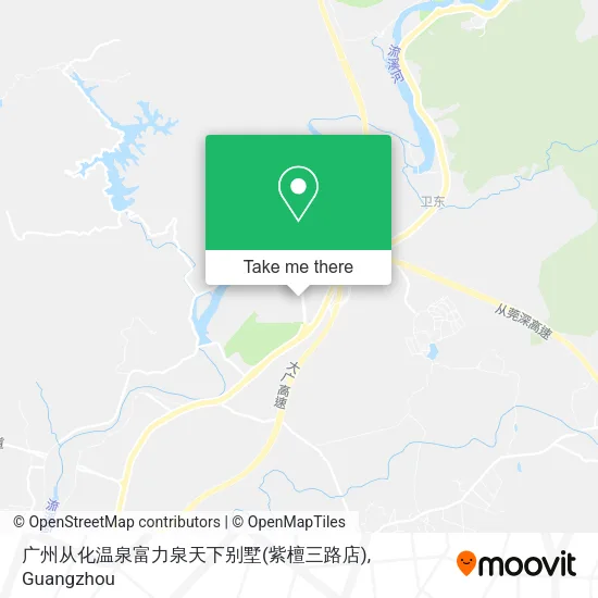 广州从化温泉富力泉天下别墅(紫檀三路店) map