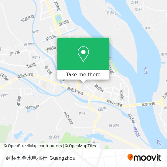 建标五金水电搞行 map