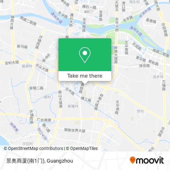 景奥商厦(南1门) map