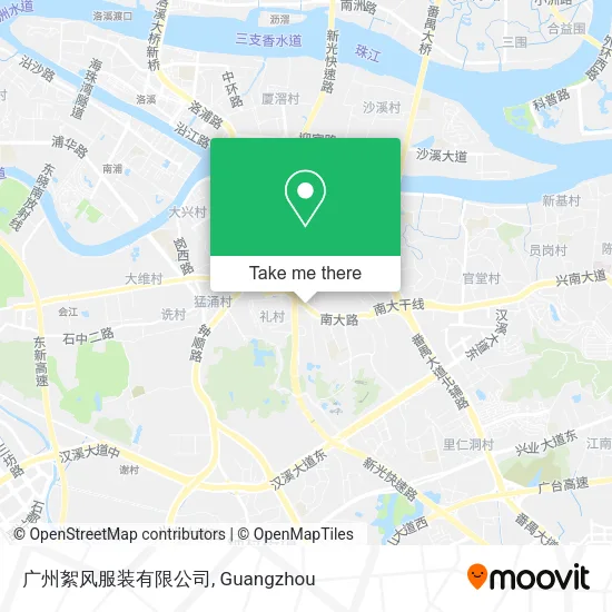 广州絮风服装有限公司 map