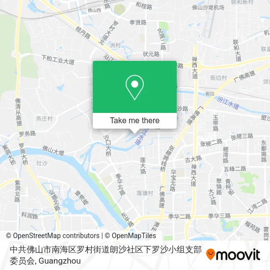 中共佛山市南海区罗村街道朗沙社区下罗沙小组支部委员会 map