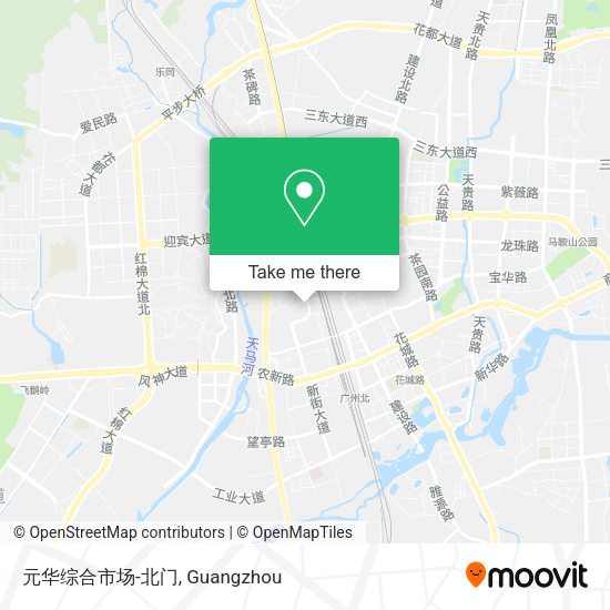 元华综合市场-北门 map