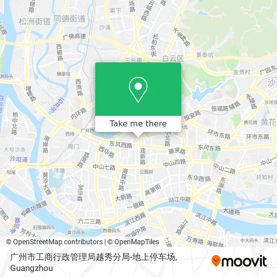 广州市工商行政管理局越秀分局-地上停车场 map