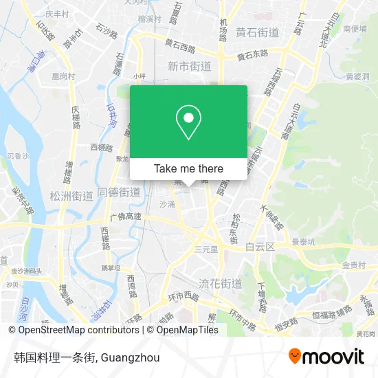 韩国料理一条街 map