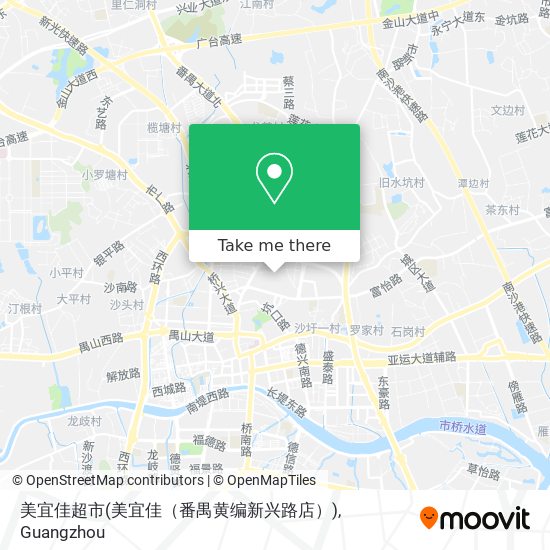 美宜佳超市(美宜佳（番禺黄编新兴路店）) map