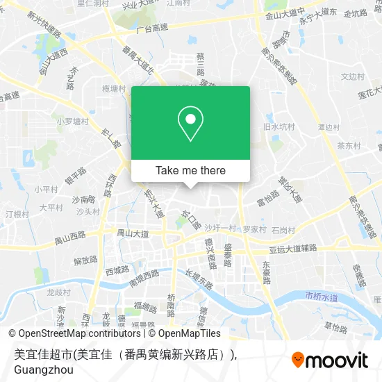 美宜佳超市(美宜佳（番禺黄编新兴路店）) map