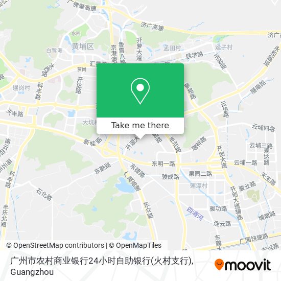 广州市农村商业银行24小时自助银行(火村支行) map