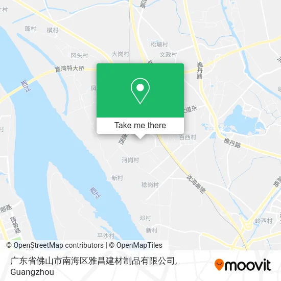 广东省佛山市南海区雅昌建材制品有限公司 map