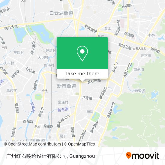 广州红石喷绘设计有限公司 map