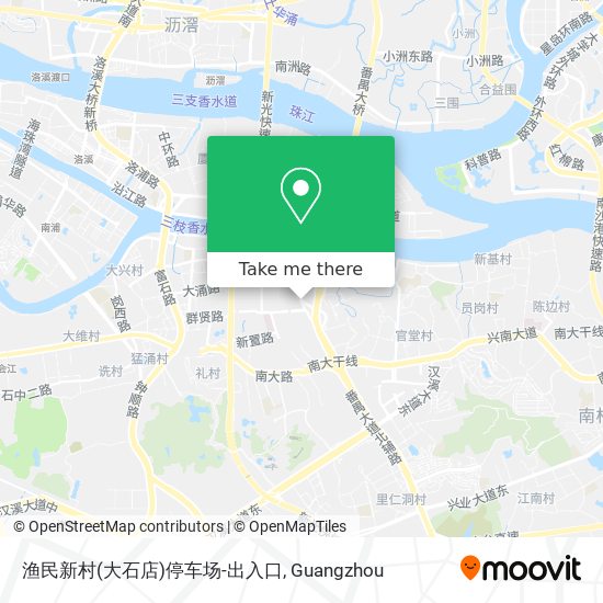 渔民新村(大石店)停车场-出入口 map