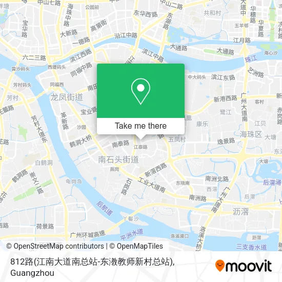 812路(江南大道南总站-东漖教师新村总站) map