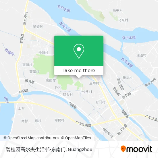 碧桂园高尔夫生活邨-东南门 map
