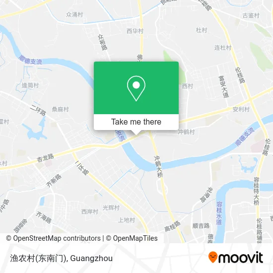 渔农村(东南门) map