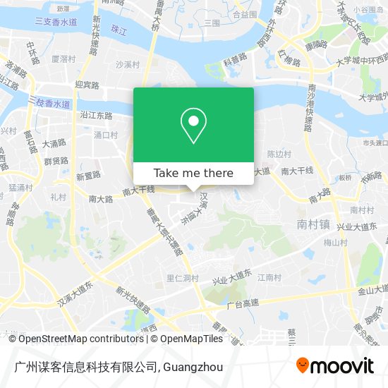 广州谋客信息科技有限公司 map