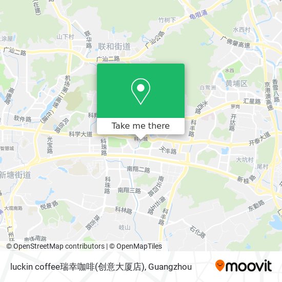luckin coffee瑞幸咖啡(创意大厦店) map