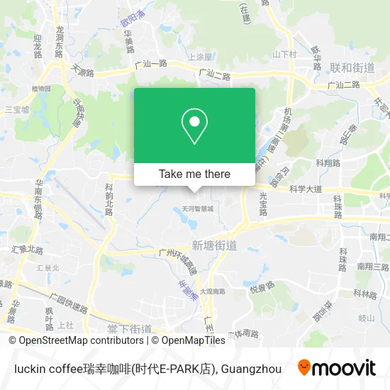 luckin coffee瑞幸咖啡(时代E-PARK店) map
