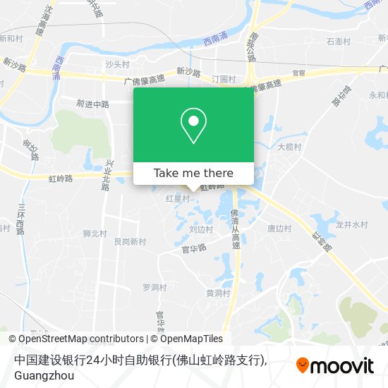 中国建设银行24小时自助银行(佛山虹岭路支行) map