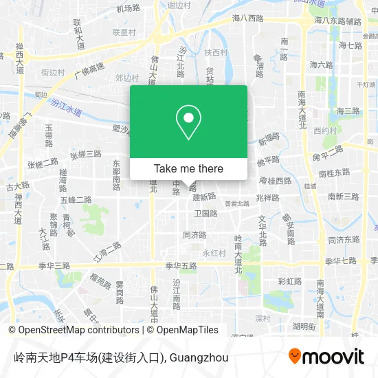 岭南天地P4车场(建设街入口) map