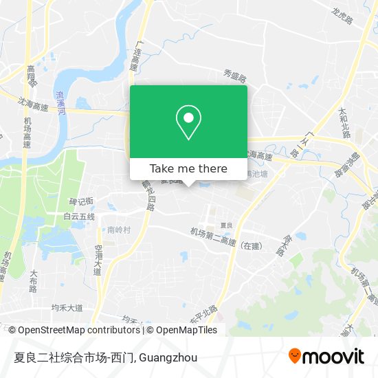 夏良二社综合市场-西门 map