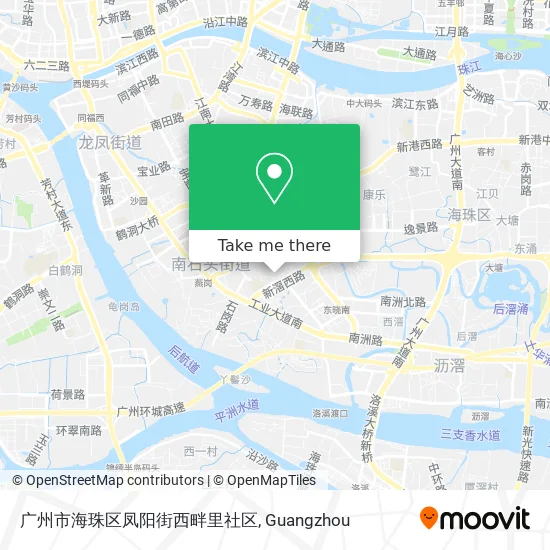 广州市海珠区凤阳街西畔里社区 map