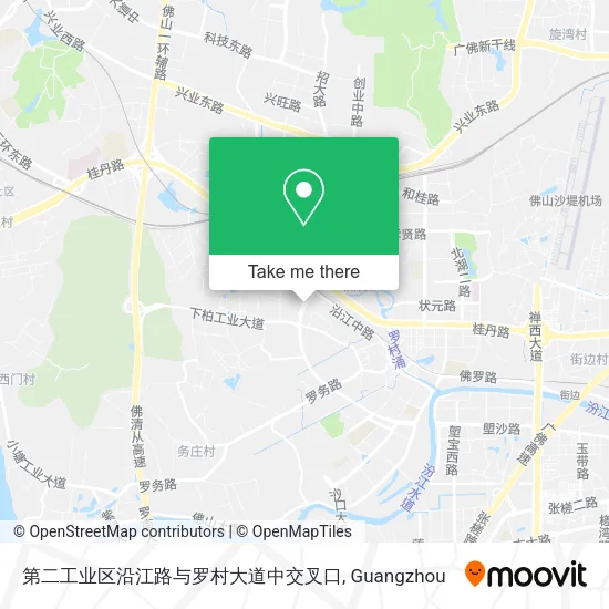 第二工业区沿江路与罗村大道中交叉口 map