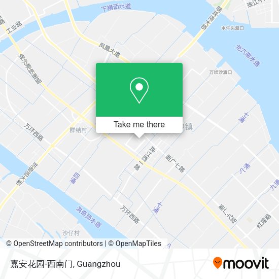 嘉安花园-西南门 map