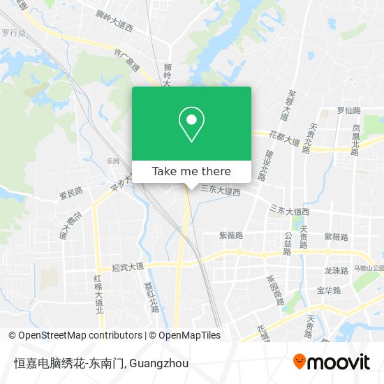 恒嘉电脑绣花-东南门 map