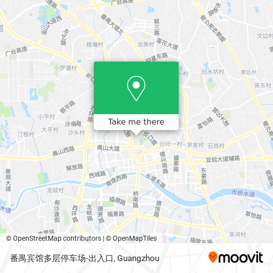 番禺宾馆多层停车场-出入口 map
