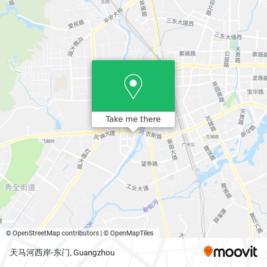 天马河西岸-东门 map