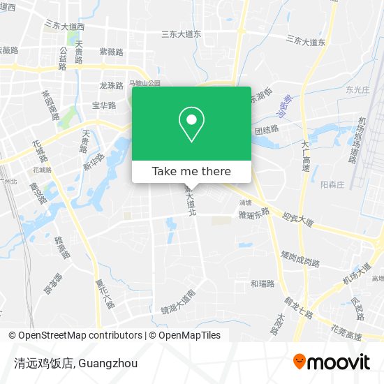 清远鸡饭店 map