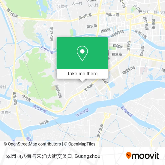 翠园西八街与朱涌大街交叉口 map