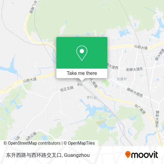 东升西路与西环路交叉口 map