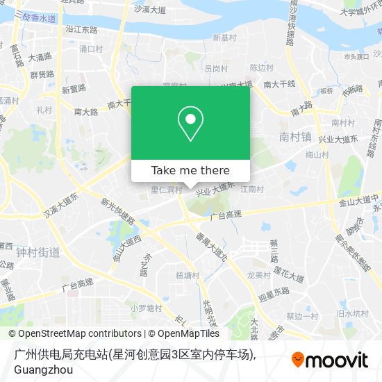 广州供电局充电站(星河创意园3区室内停车场) map