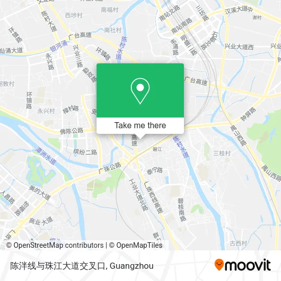 陈泮线与珠江大道交叉口 map