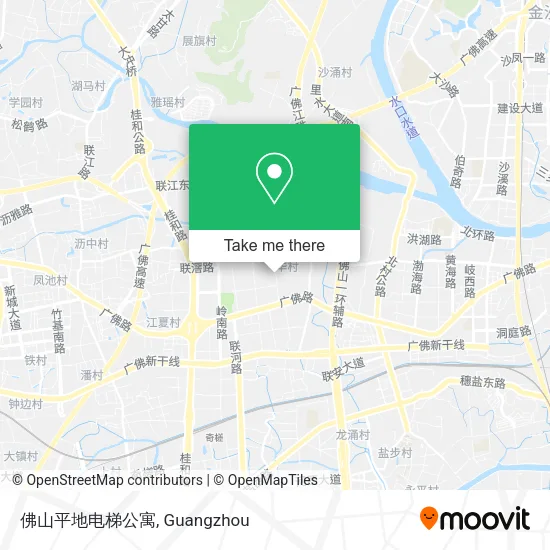 佛山平地电梯公寓 map