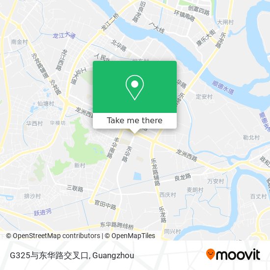 G325与东华路交叉口 map