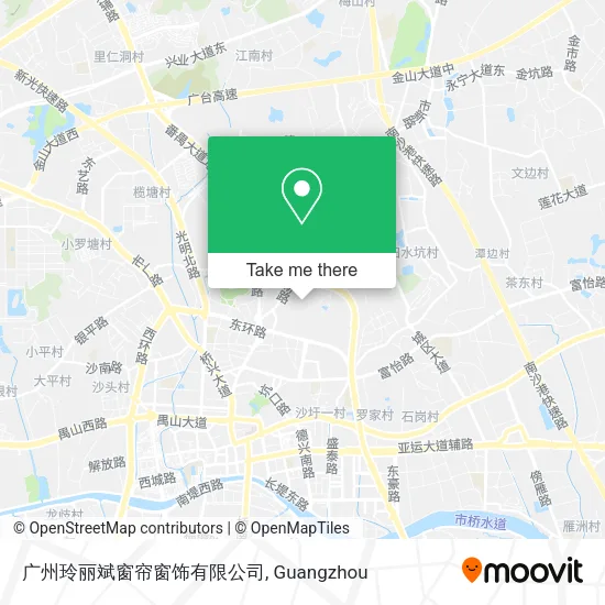 广州玲丽斌窗帘窗饰有限公司 map