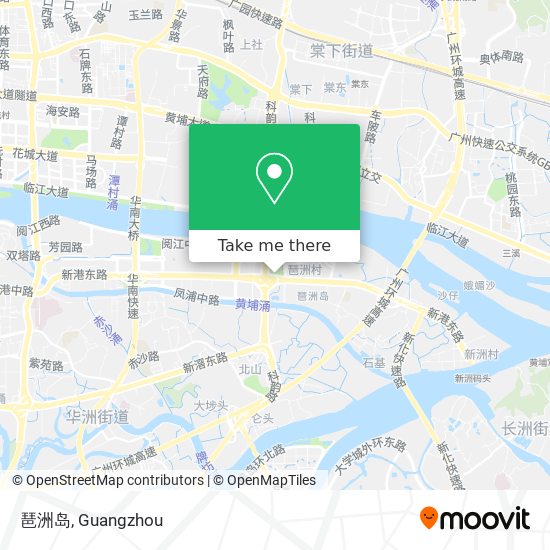 琶洲岛 map